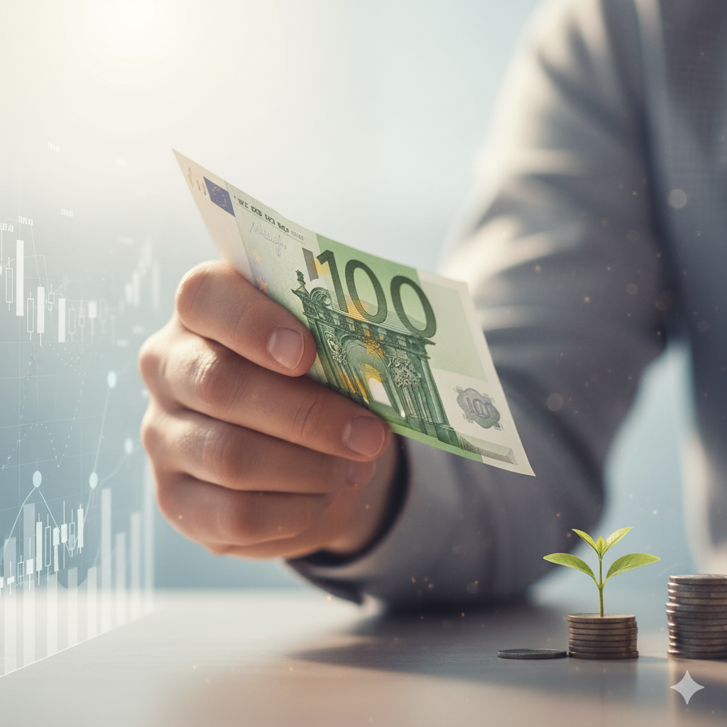 100 evrov, investiranje, scenariji, ETF